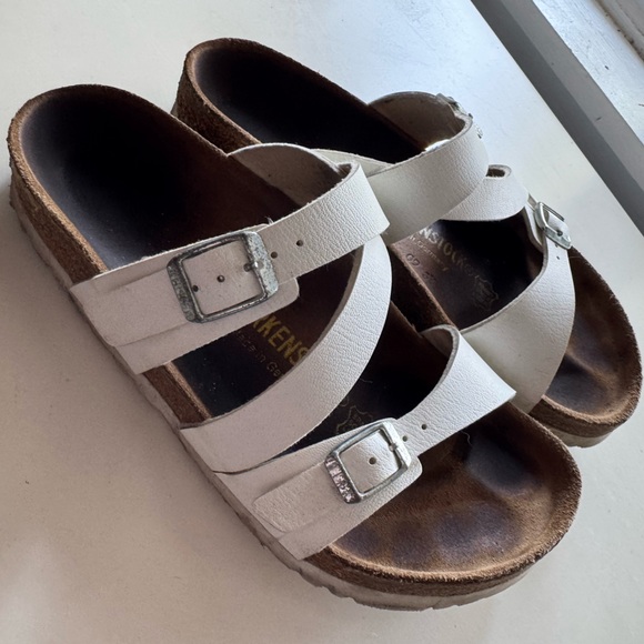 White Birkenstocks - Picture 1 of 2
